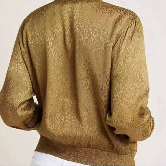 Anthropologie Maeve Silky Olive Jacket Top Plus 1X GUC - Picture 2 of 3